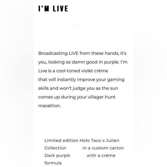 .HOLO TACO I'M ALIVE 

LIMITED EDITION 

NO LONGER AVAILABLE - Picture 7 of 12